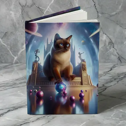Siamese Cat Space Palace Cosmic Fantasy