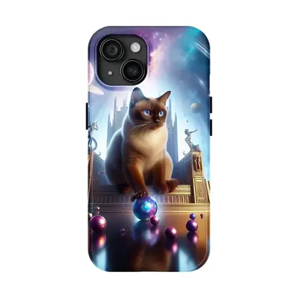 Siamese Cat Space Palace Cosmic Fantasy