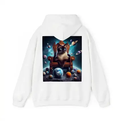 Siamese Cat Throne Space Planets Fantasy