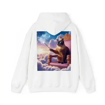 Siamese Cat King Throne Clouds Fantasy