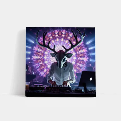 Deer DJ Spinning At Neon Club