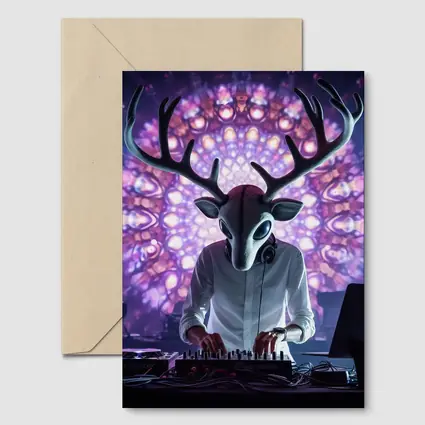 Deer DJ Spinning At Neon Club
