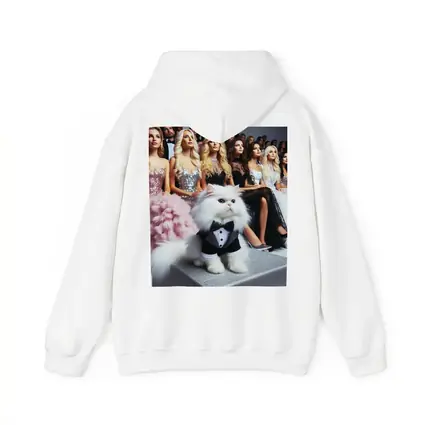 White Persian Cat Tuxedo Fashion Show