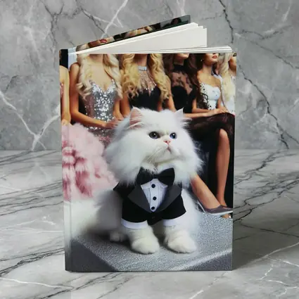 White Persian Cat Tuxedo Fashion Show