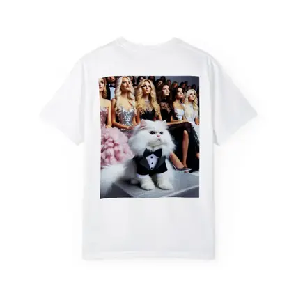 White Persian Cat Tuxedo Fashion Show