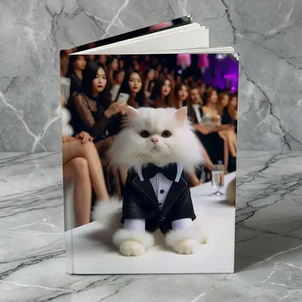 Persian Cat Tuxedo Fashion Show Runway