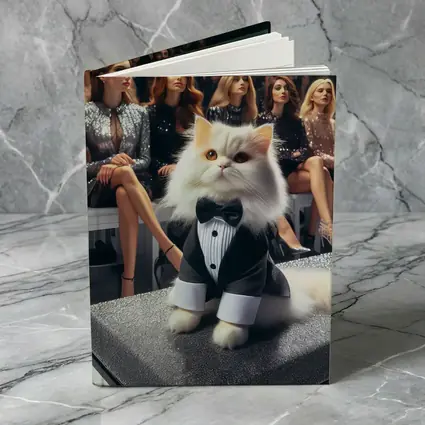 Persian Cat Tuxedo Fashion Show Audience