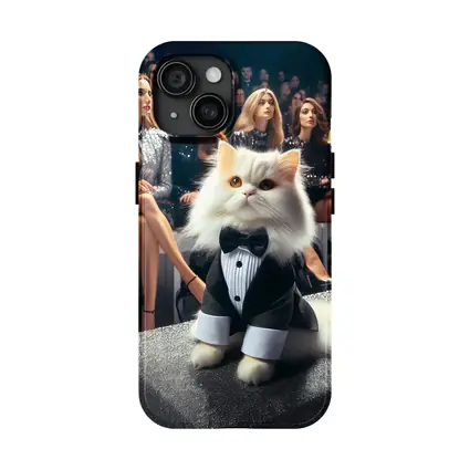 Persian Cat Tuxedo Fashion Show Audience