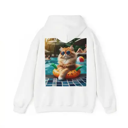 Orange Cat Sunglasses Pool Float Summer
