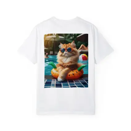 Orange Cat Sunglasses Pool Float Summer