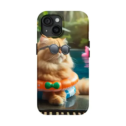 Persian Cat Sunglasses Pool Party Summer