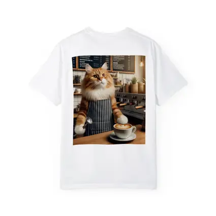 Orange Cat Barista Coffee Shop Cafe