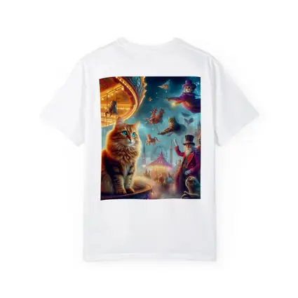 Orange Cat Fantasy Circus Carnival Night