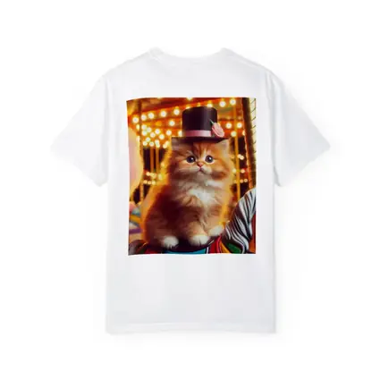Fluffy Orange Kitten Top Hat Carousel