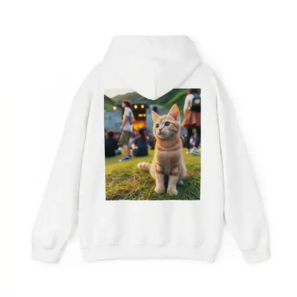 Orange Tabby Kitten at Outdoor Music Festival