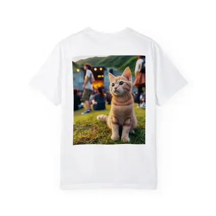 Orange Tabby Kitten at Outdoor Music Festival