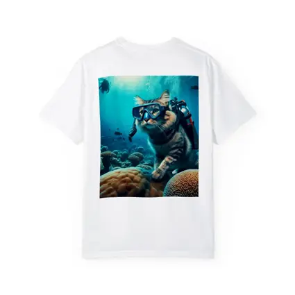 Tabby Cat Scuba Diving Coral Reef Underwater