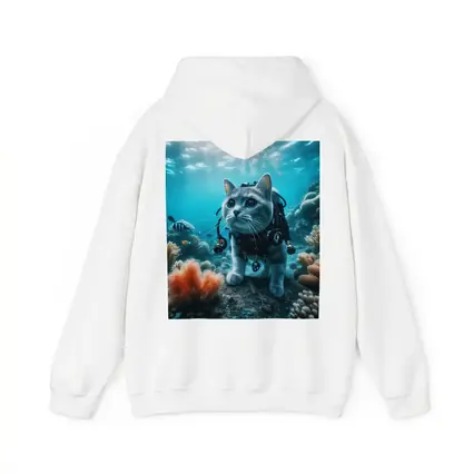 Gray Cat Scuba Diving Underwater Coral Reef