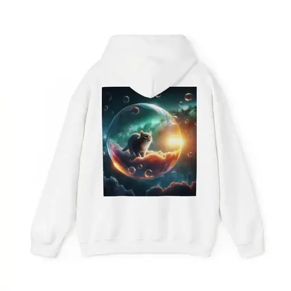 Cat Inside Bubble Cosmic Dream Sky
