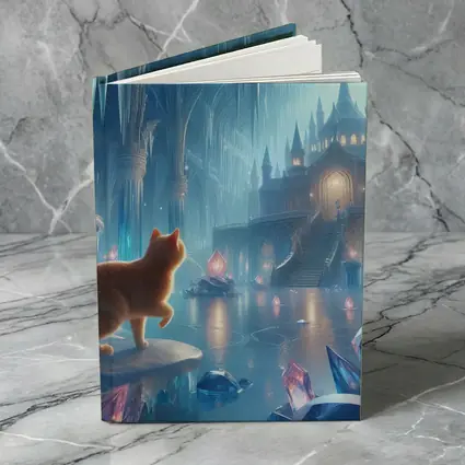 Orange Cat Fantasy Ice Crystal Palace