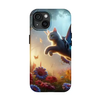 Flying Cat Butterfly Wings Enchanted Forest