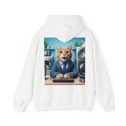 Orange Cat in Suit at Office Desk
