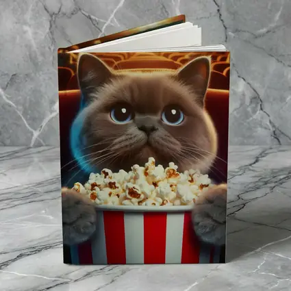 British Shorthair Cat Cinema Popcorn Movie