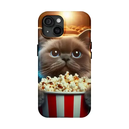 British Shorthair Cat Cinema Popcorn Movie