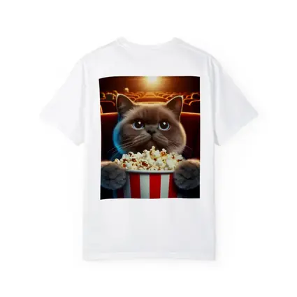 British Shorthair Cat Cinema Popcorn Movie