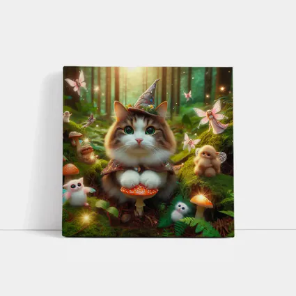 Wizard Cat Fairy Forest Magical Creatures