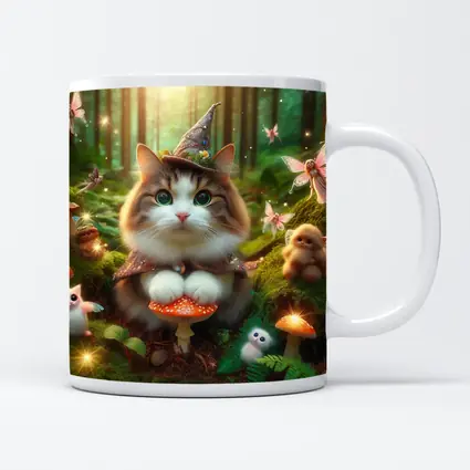 Wizard Cat Fairy Forest Magical Creatures