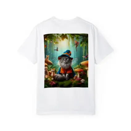 Wizard Cat Fairy Forest Mushroom Fantasy