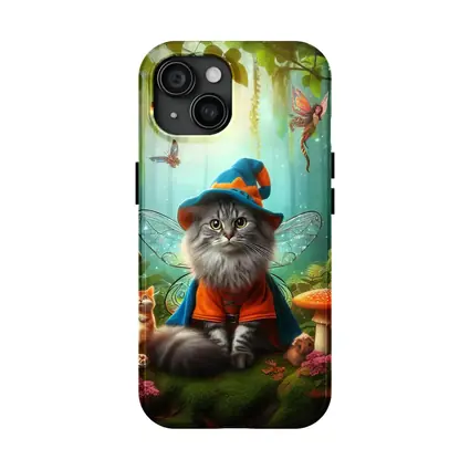 Wizard Cat Fairy Wings Enchanted Forest