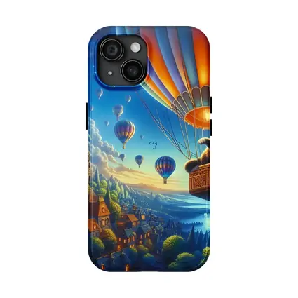 Cat Hot Air Balloon Fantasy Night Sky