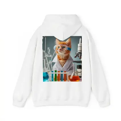 Orange Kitten Scientist In Laboratory Setting