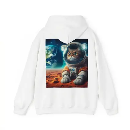 Cat Astronaut On Mars Space Art