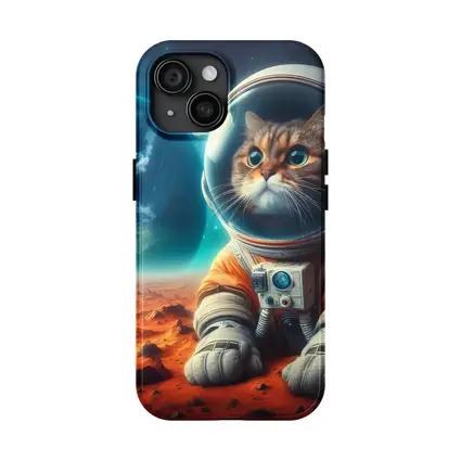 Cat Astronaut On Mars Space Art