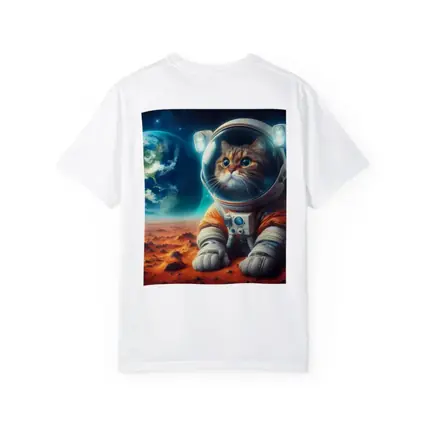 Cat Astronaut On Mars Space Art