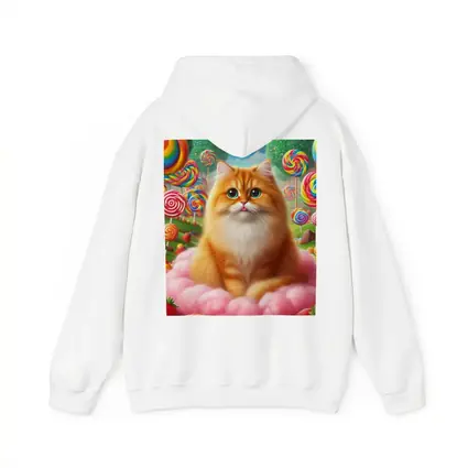 Orange Cat Candy Land Fantasy Art