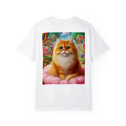 Orange Cat Candy Land Fantasy Art