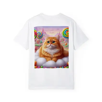 Fluffy Orange Cat Candy Land Fantasy