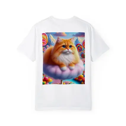 Fluffy Orange Cat Candy Land Fantasy