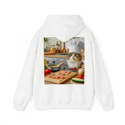 Chef Cat Cooking in Cozy Kitchen