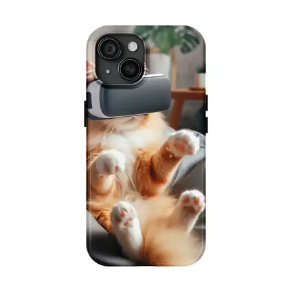 Orange Cat VR Headset Bean Bag