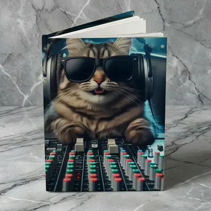 Cool Cat DJ Music Studio Mixing Board