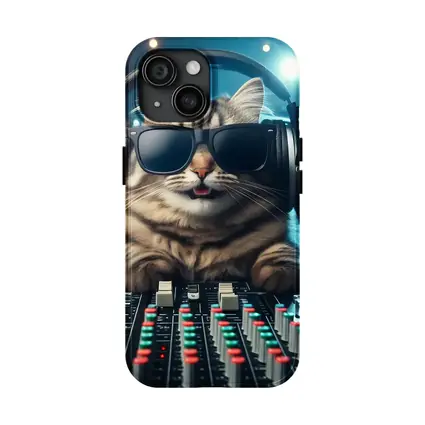 Cool Cat DJ Music Studio Mixing Board