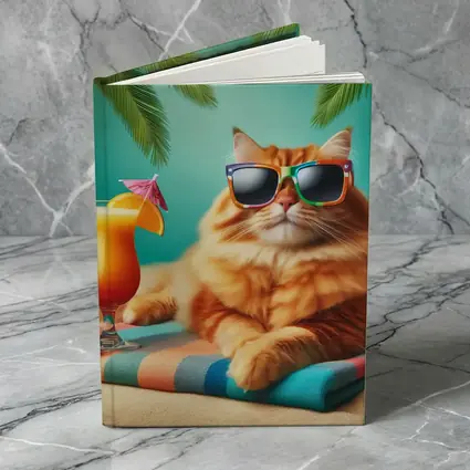 Orange Cat Sunglasses Tropical Beach Summer