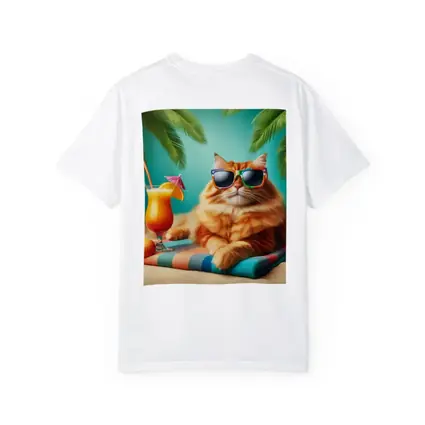 Orange Cat Sunglasses Tropical Beach Summer