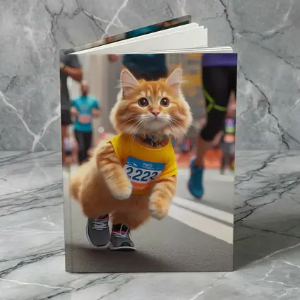 Orange Cat Running City Marathon Race