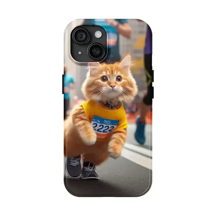 Orange Cat Running City Marathon Race
